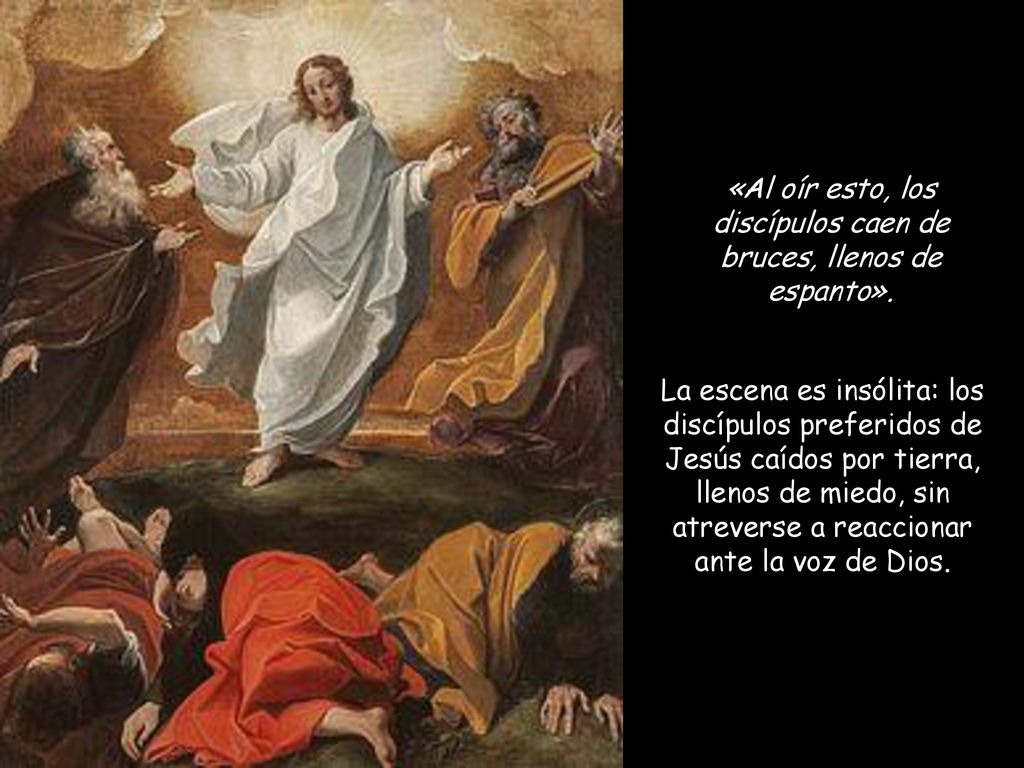 «Al oír esto, los discípulos caen de bruces, llenos de espanto».