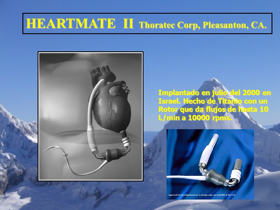 HEARTMATE II Thoratec Corp, Pleasanton, CA.