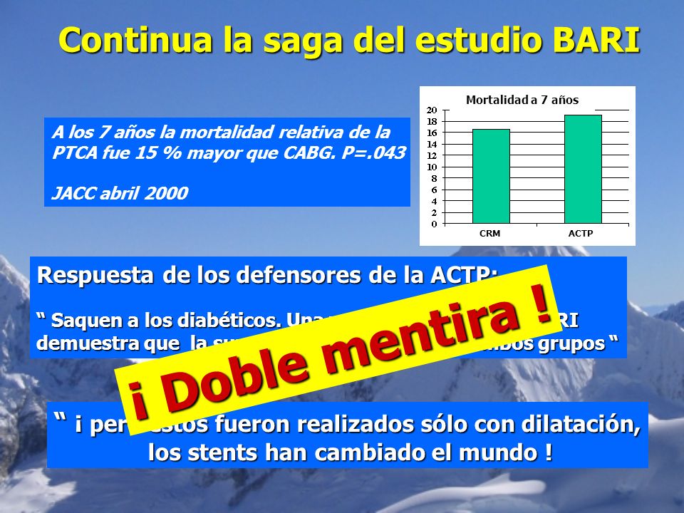 ¡ Doble mentira ! Continua la saga del estudio BARI