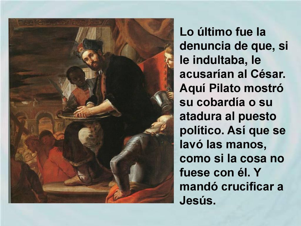 Lo último fue la denuncia de que, si le indultaba, le acusarían al César.