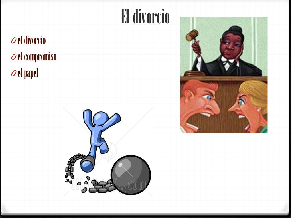 El divorcio el divorcio el compromiso el papel