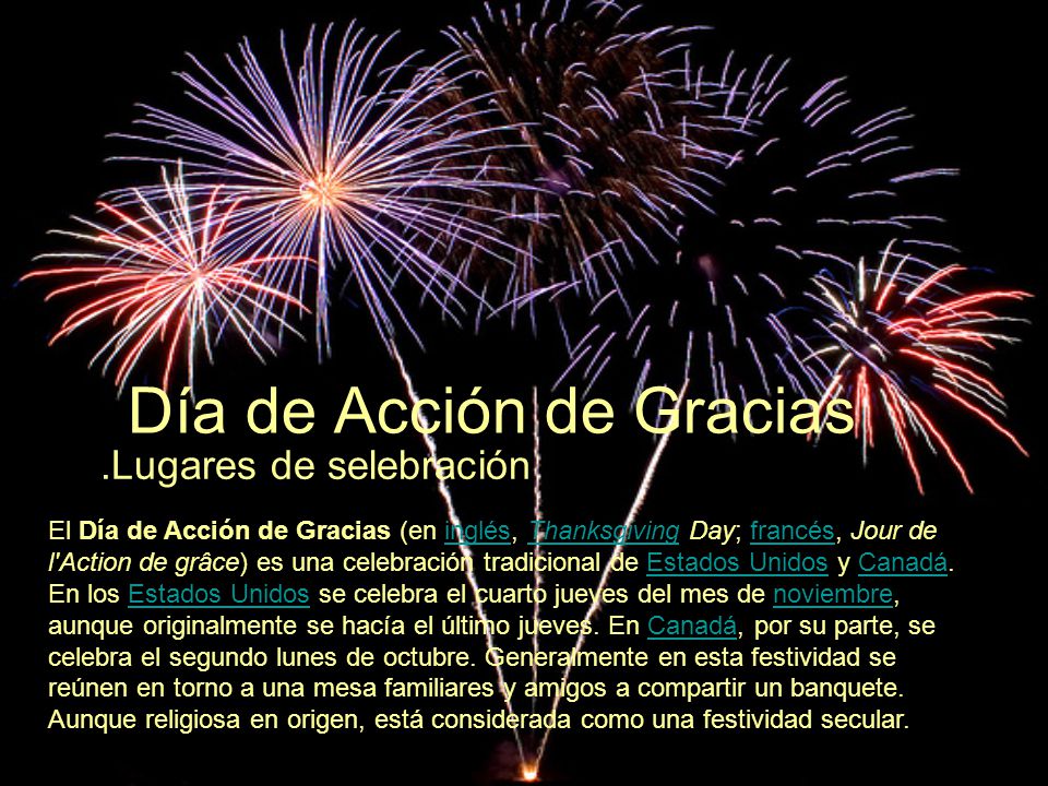 Día de Acción de Gracias