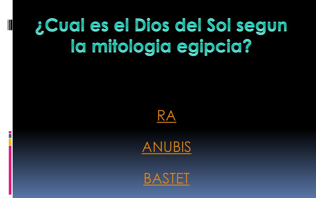 ¿Cual es el Dios del Sol segun la mitologia egipcia
