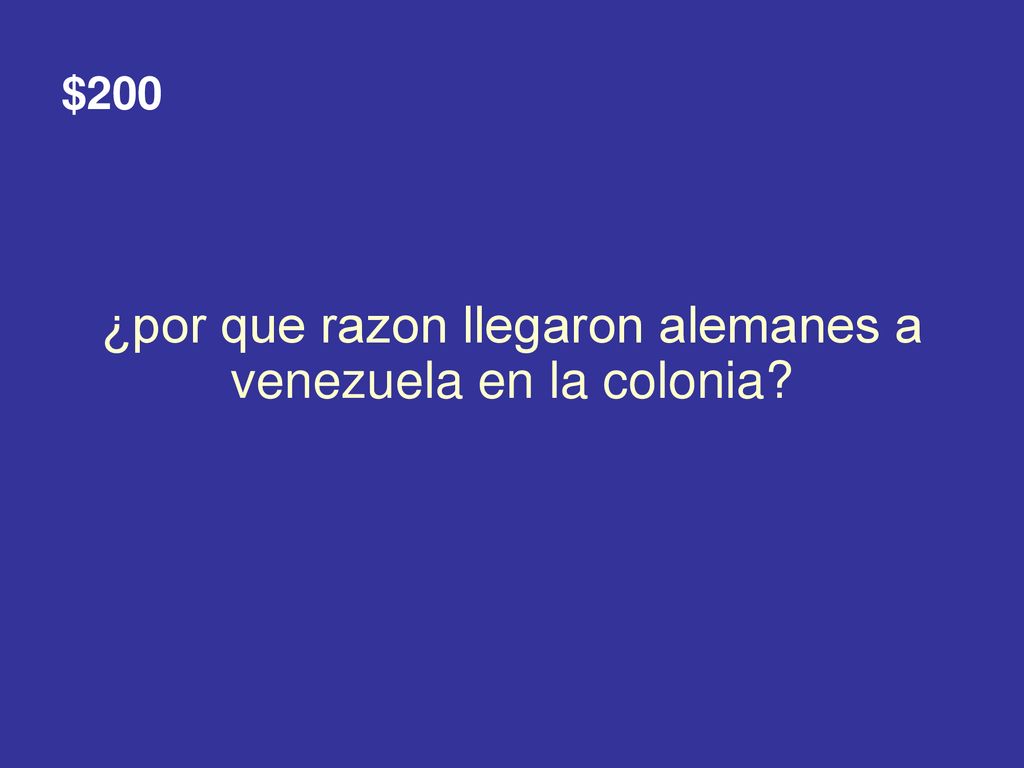 ¿por que razon llegaron alemanes a venezuela en la colonia