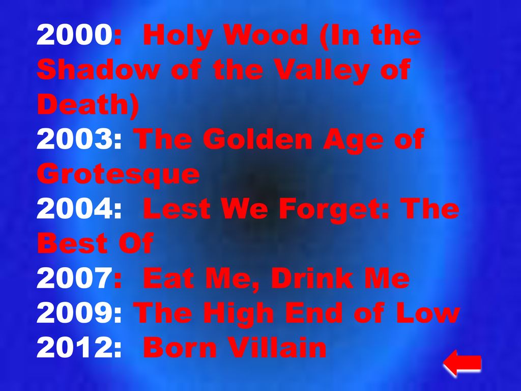 2000: Holy Wood (In the Shadow of the Valley of Death)