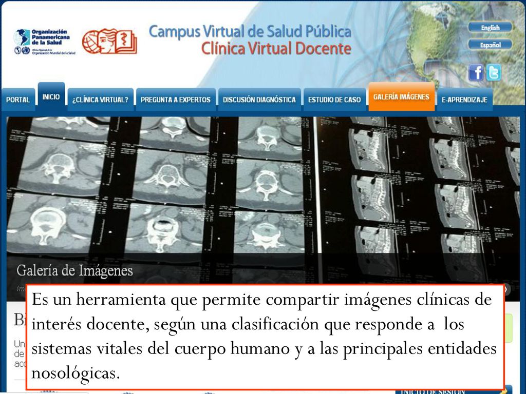 Es un herramienta que permite compartir imágenes clínicas de interés docente, según una clasificación que responde a los sistemas vitales del cuerpo humano y a las principales entidades nosológicas.