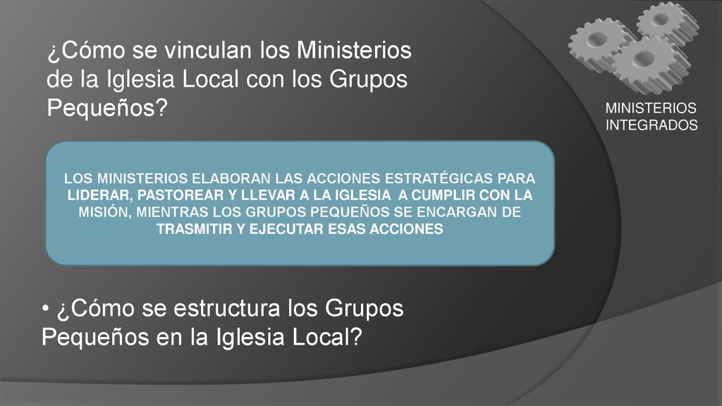 ¿Cómo se estructura los Grupos Pequeños en la Iglesia Local