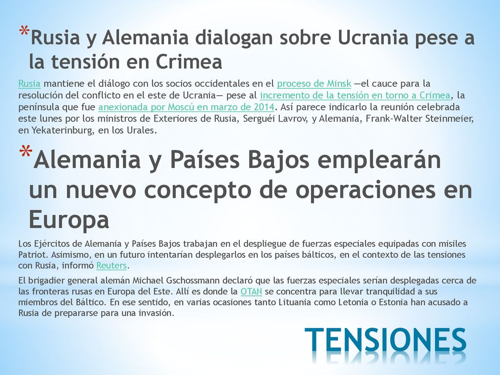 Rusia y Alemania dialogan sobre Ucrania pese a la tensión en Crimea