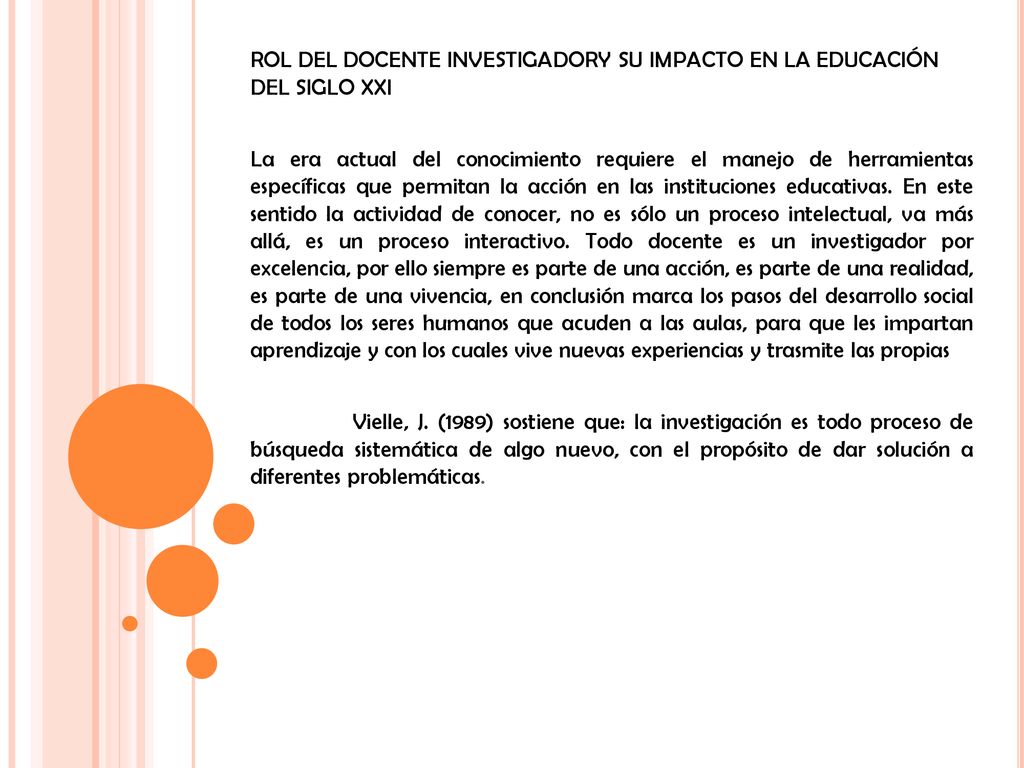 ROL DEL DOCENTE INVESTIGADORY SU IMPACTO EN LA EDUCACIÓN DEL SIGLO XXI