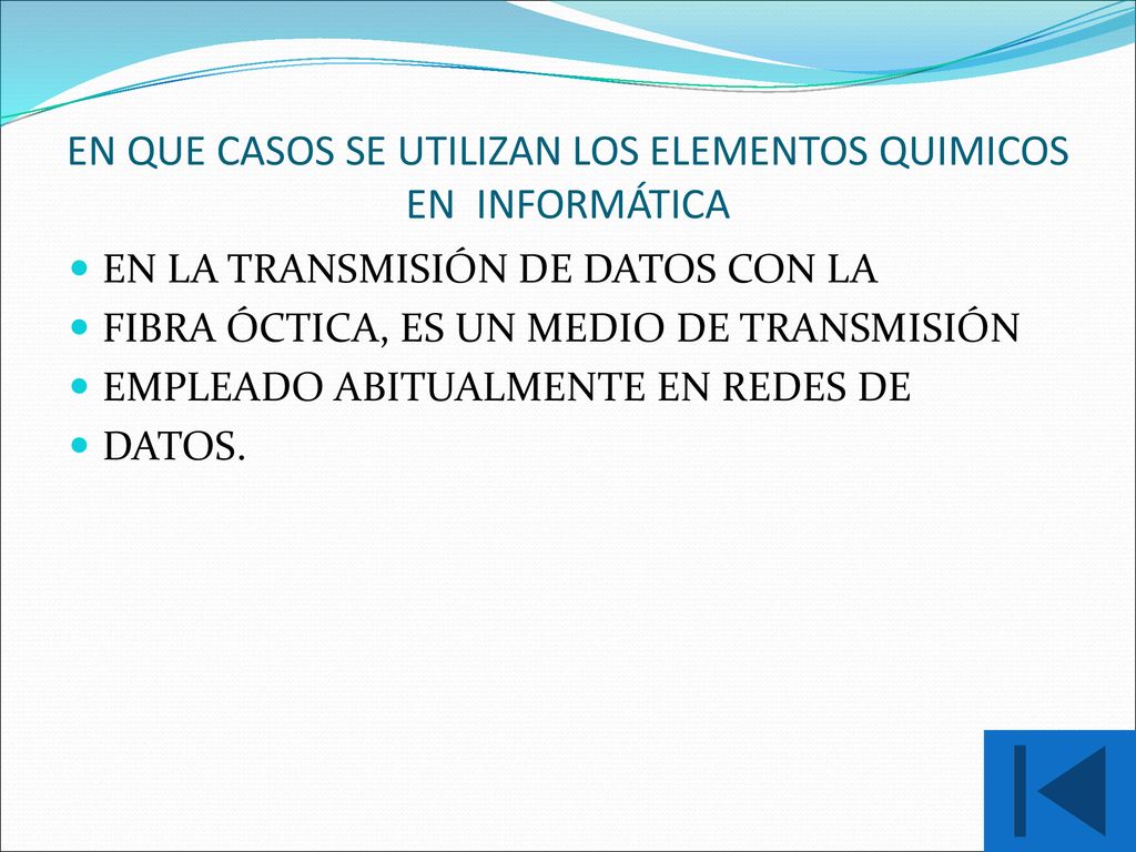 EN QUE CASOS SE UTILIZAN LOS ELEMENTOS QUIMICOS EN INFORMÁTICA