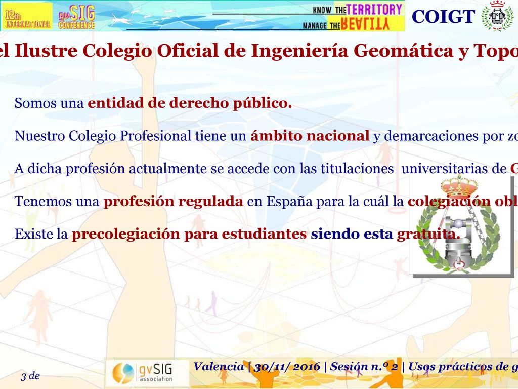 Sobre el Ilustre Colegio Oficial de Ingeniería Geomática y Topográfica