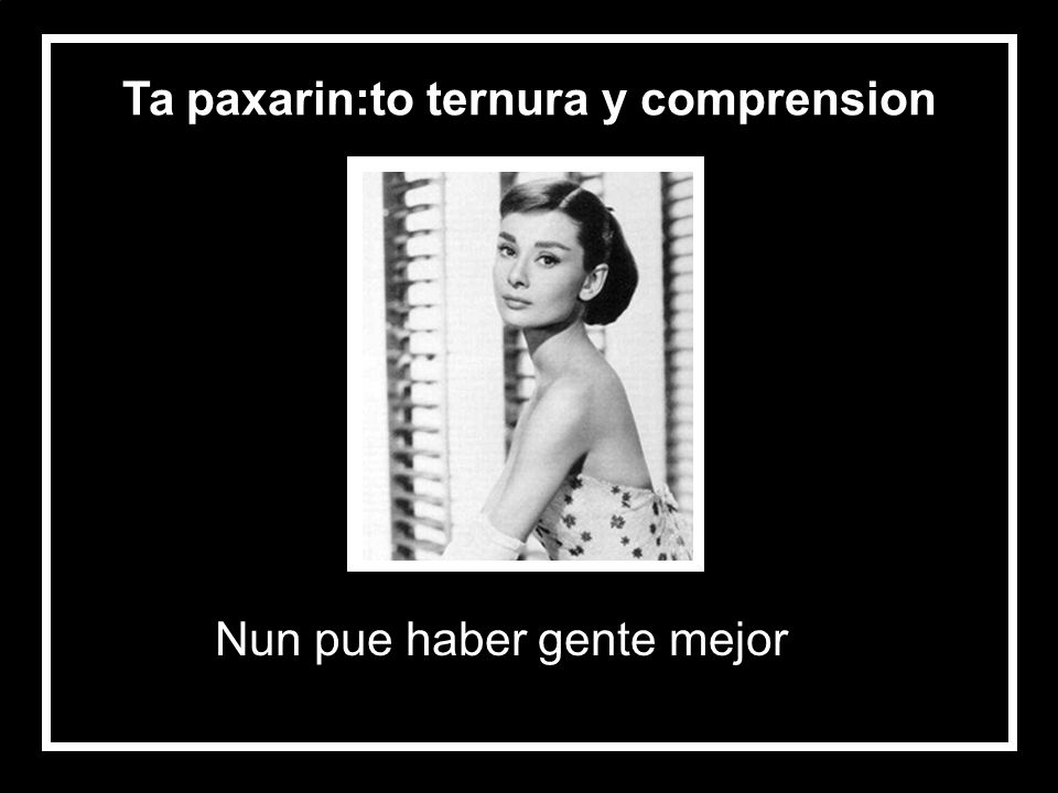 Ta paxarin:to ternura y comprension