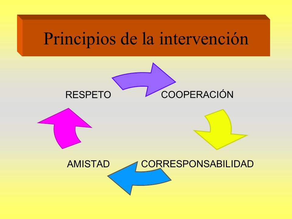 Principios de la intervención