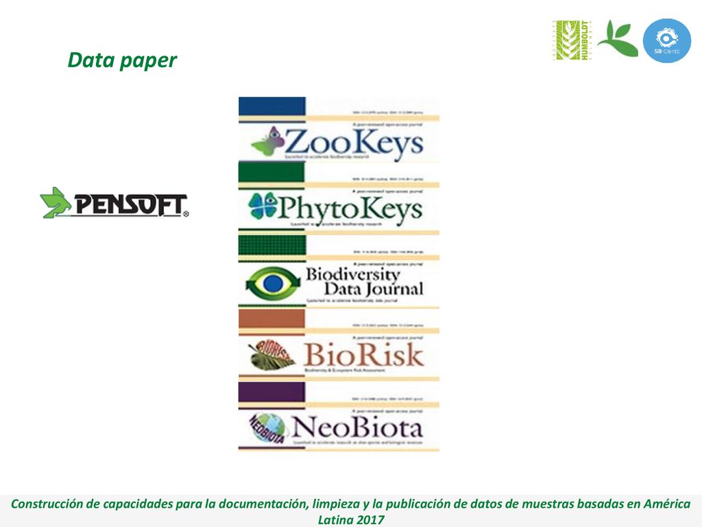 Data paper Construcción de capacidades para la documentación, limpieza y la publicación de datos de muestras basadas en América Latina