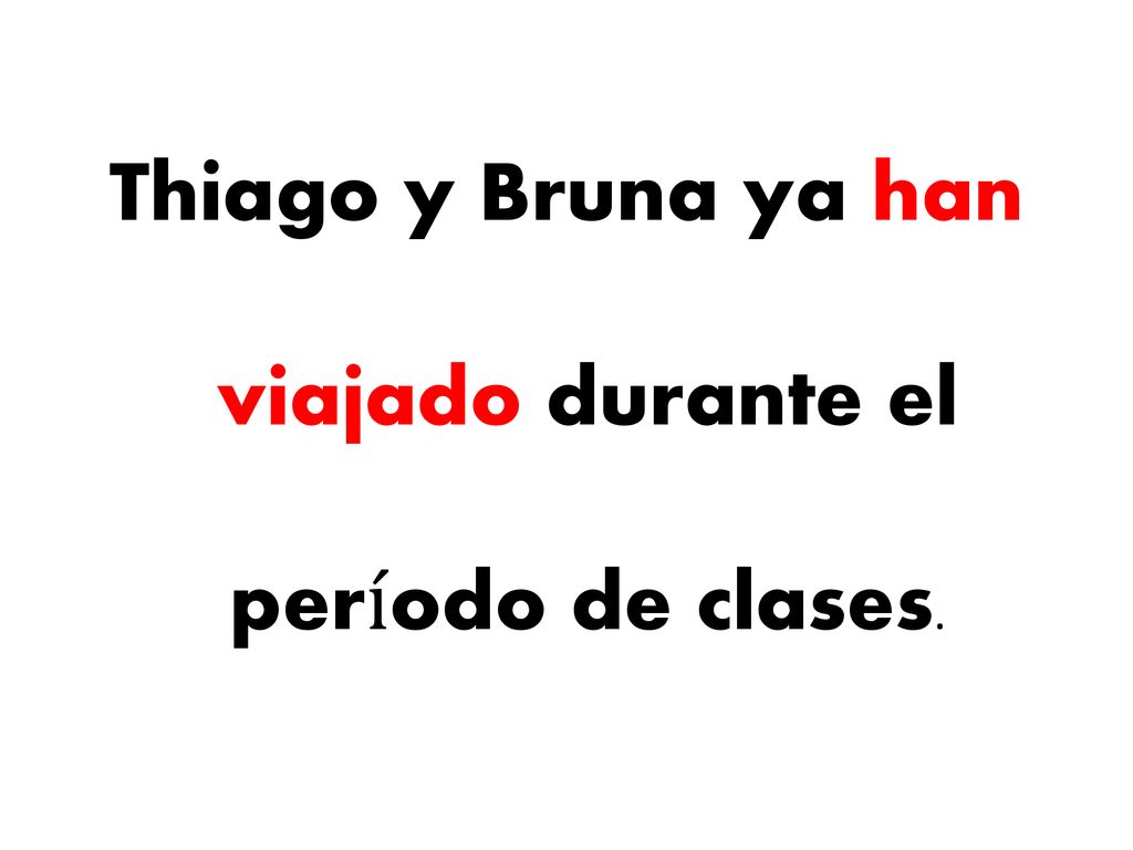 Thiago y Bruna ya han viajado durante el período de clases.
