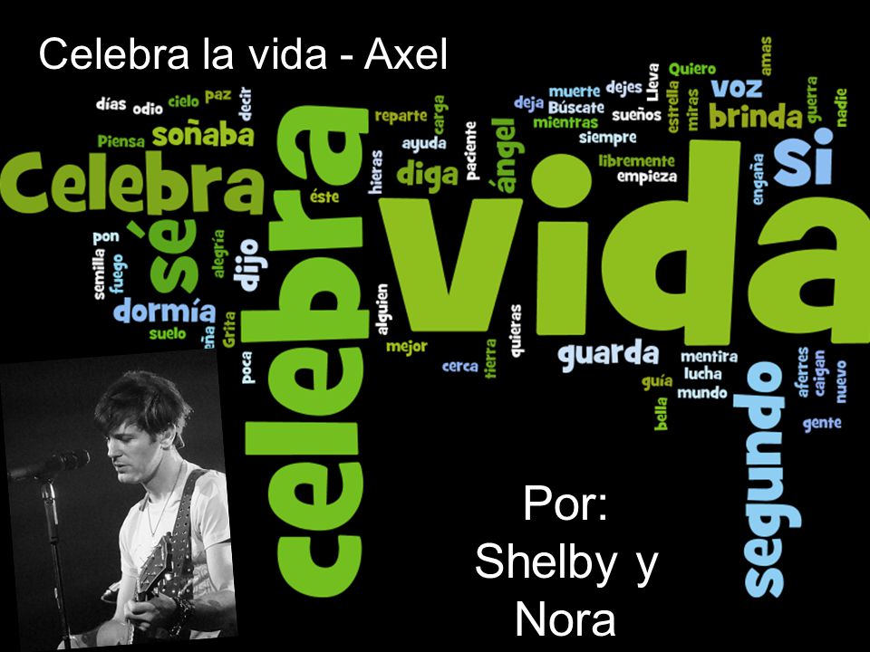 Celebra la vida - Axel Por: Shelby y Nora