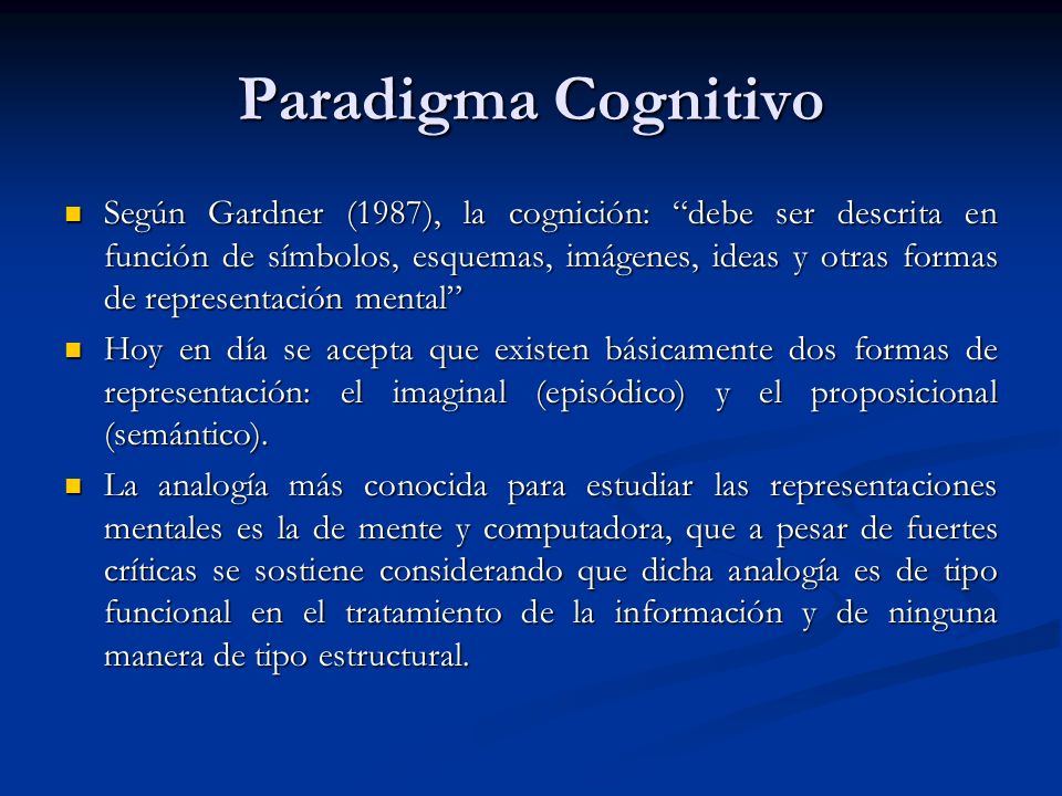Paradigma Cognitivo