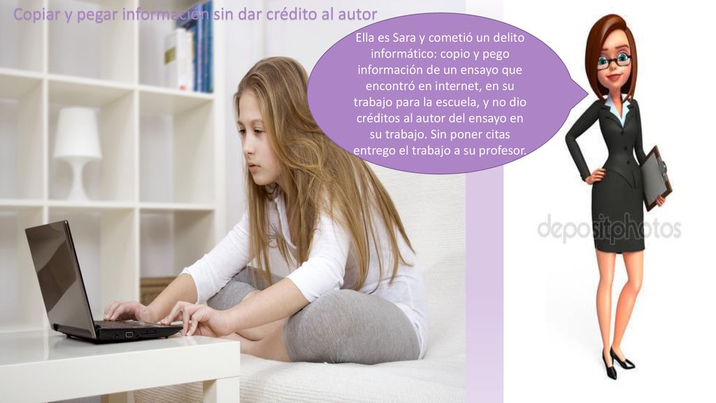 Copiar y pegar información sin dar crédito al autor