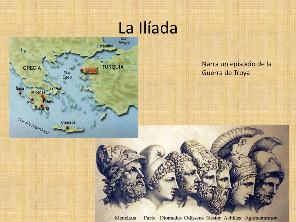 La Ilíada Narra un episodio de la Guerra de Troya