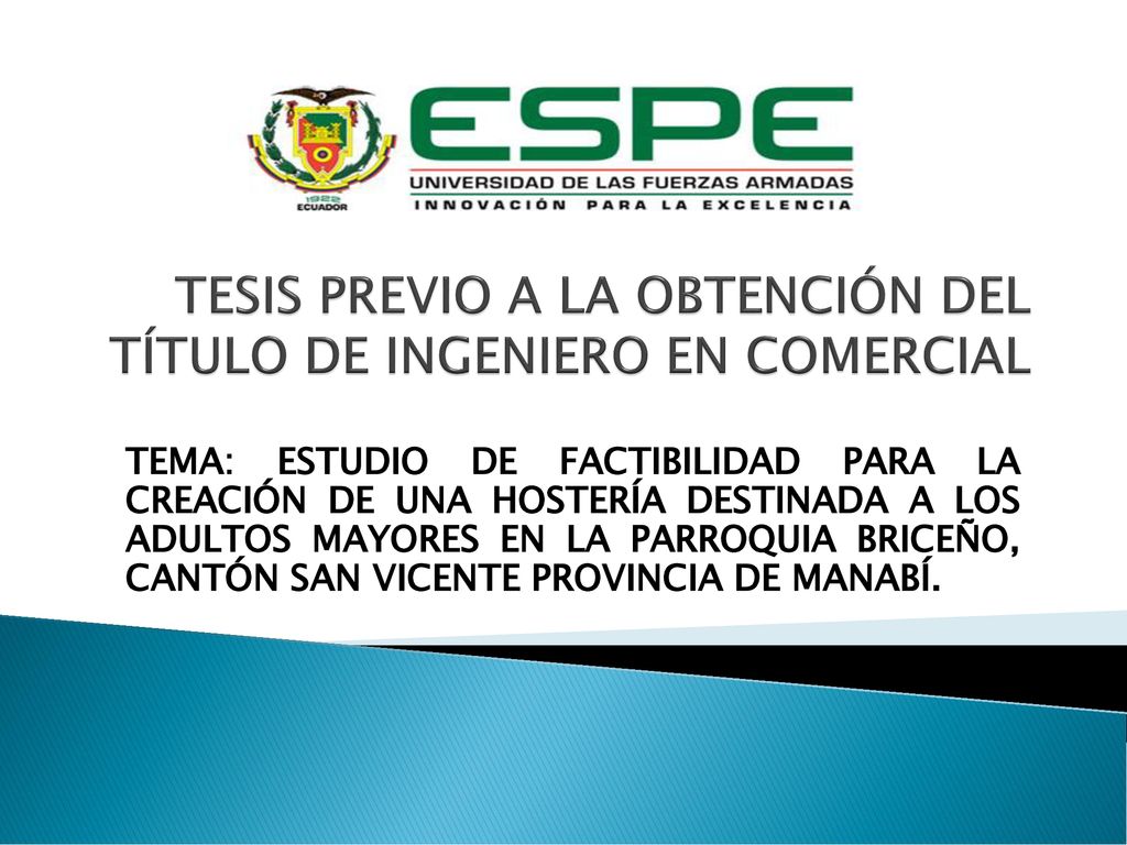 TESIS PREVIO A LA OBTENCIÓN DEL TÍTULO DE INGENIERO EN COMERCIAL