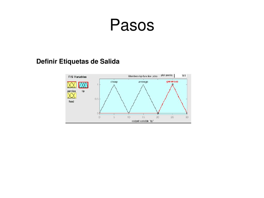Pasos Definir Etiquetas de Salida