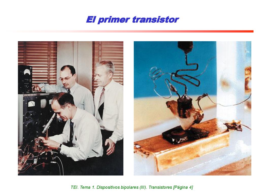 TEI. Tema 1. Dispositivos bipolares (III). Transistores [Página 4]