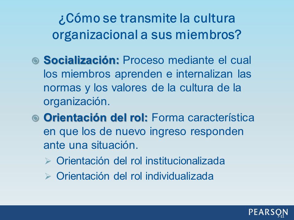 ¿Cómo se transmite la cultura organizacional a sus miembros