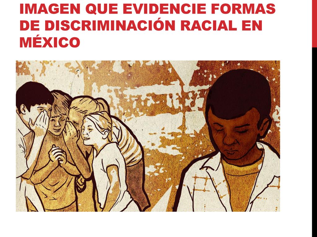 Imagen que evidencie Formas de Discriminación Racial en México