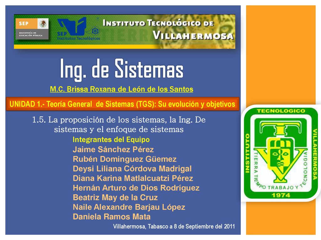 Ing. de Sistemas M.C. Brissa Roxana de León de los Santos