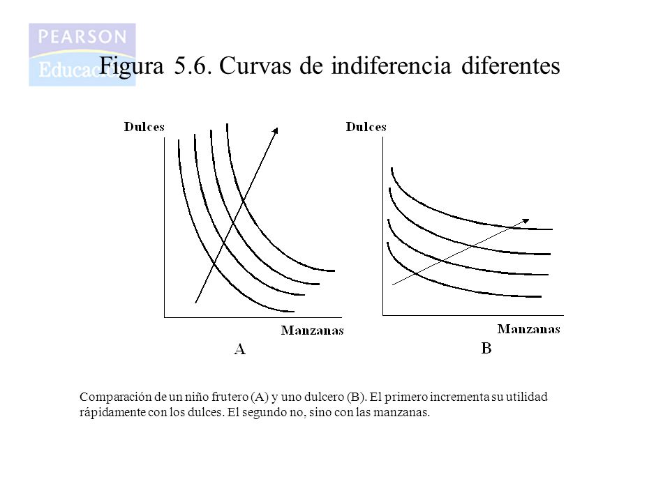Figura 5.6. Curvas de indiferencia diferentes