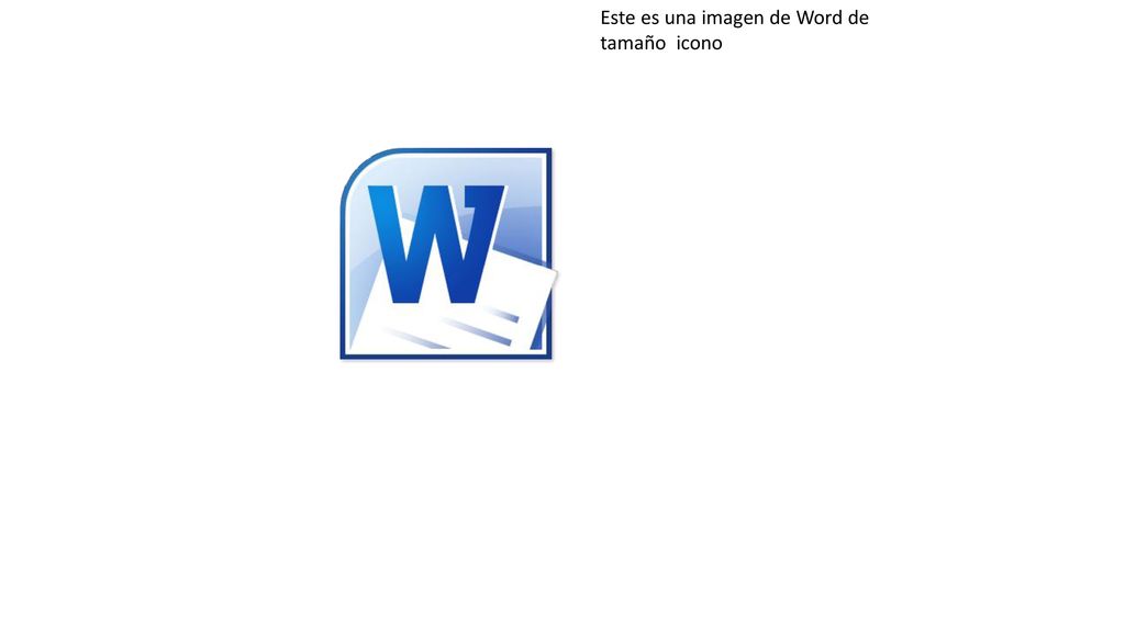 Este es una imagen de Word de tamaño icono