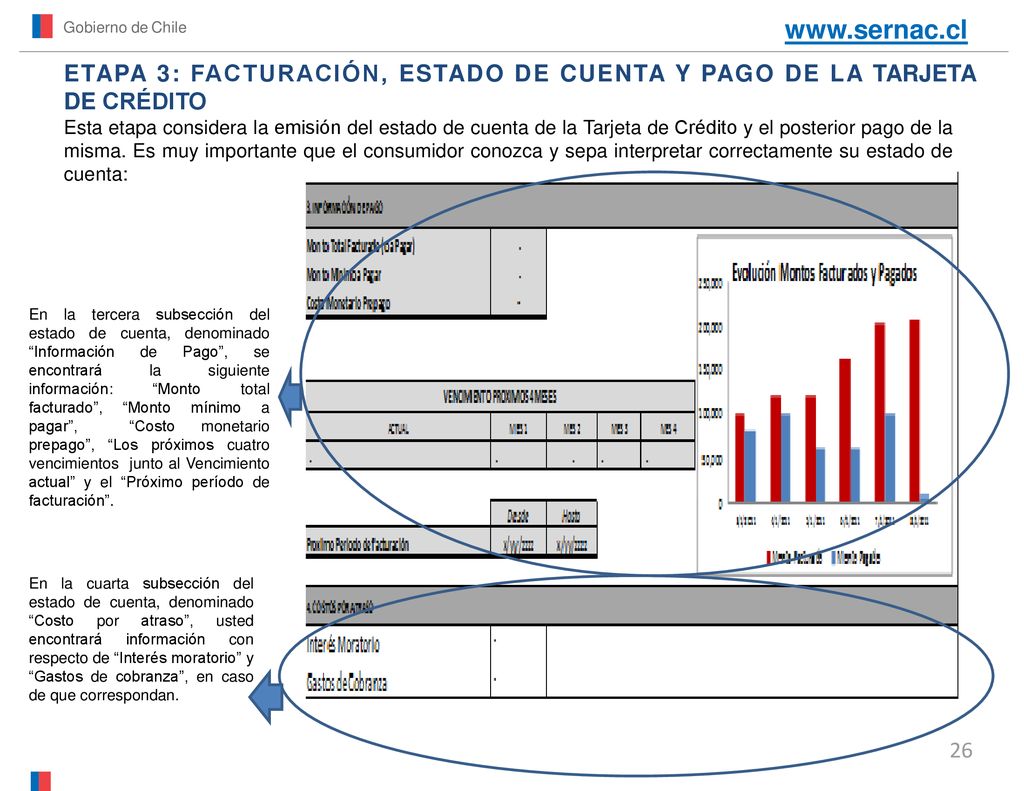 Gobierno de Chile   ETAPA 3: FACTURACIÓN, ESTADO DE CUENTA Y PAGO DE LA TARJETA DE CRÉDITO.