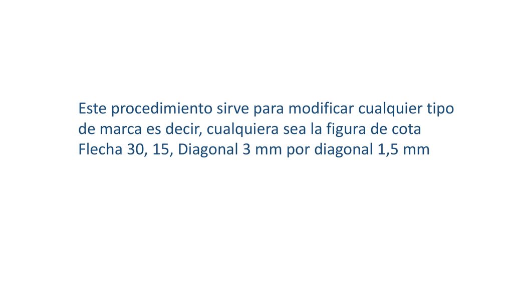 Este procedimiento sirve para modificar cualquier tipo