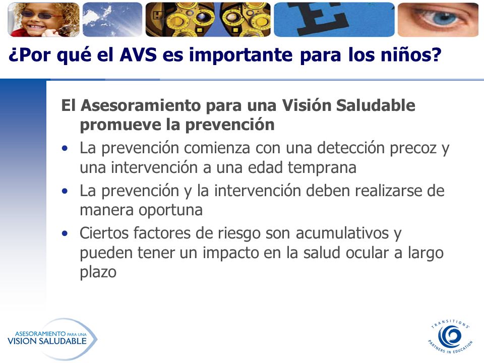 ¿Por qué el AVS es importante para los niños