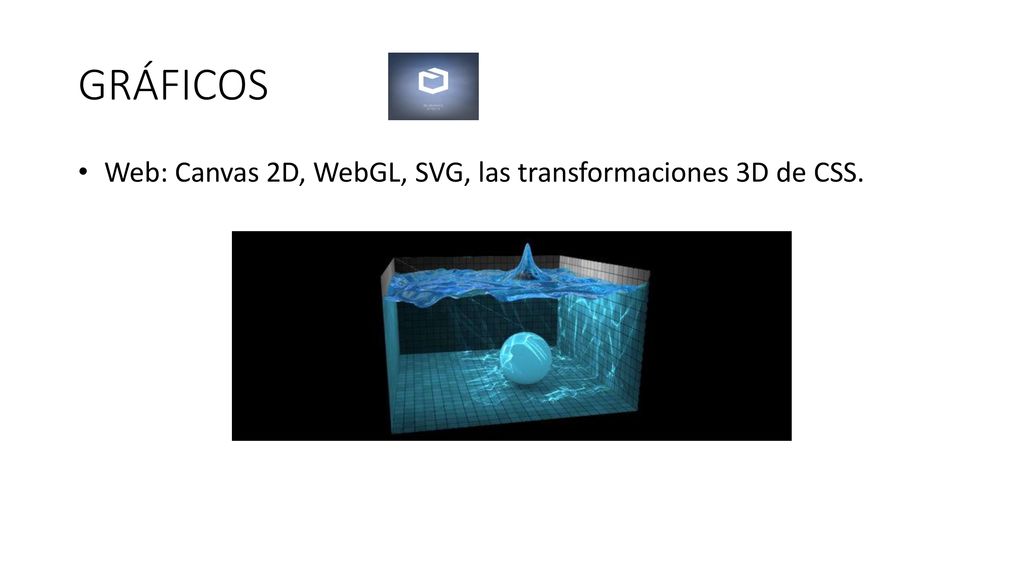 GRÁFICOS Web: Canvas 2D, WebGL, SVG, las transformaciones 3D de CSS.