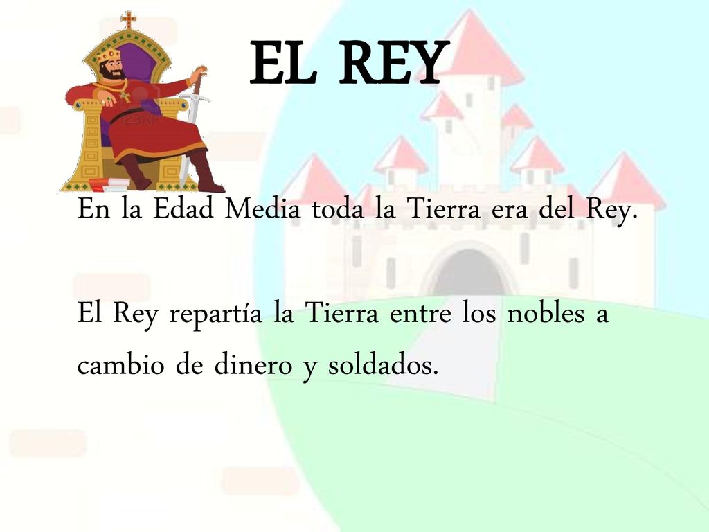 EL REY En la Edad Media toda la Tierra era del Rey.
