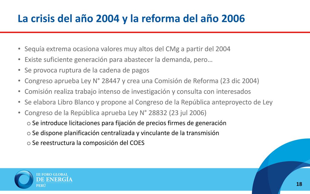 La crisis del año 2004 y la reforma del año 2006