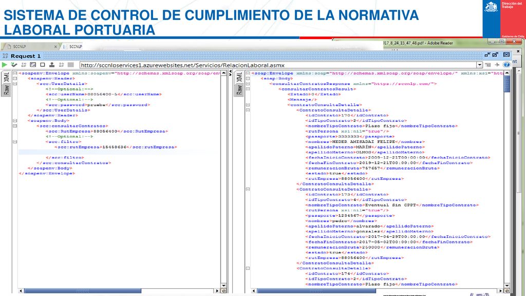 SISTEMA DE CONTROL DE CUMPLIMIENTO DE LA NORMATIVA LABORAL PORTUARIA