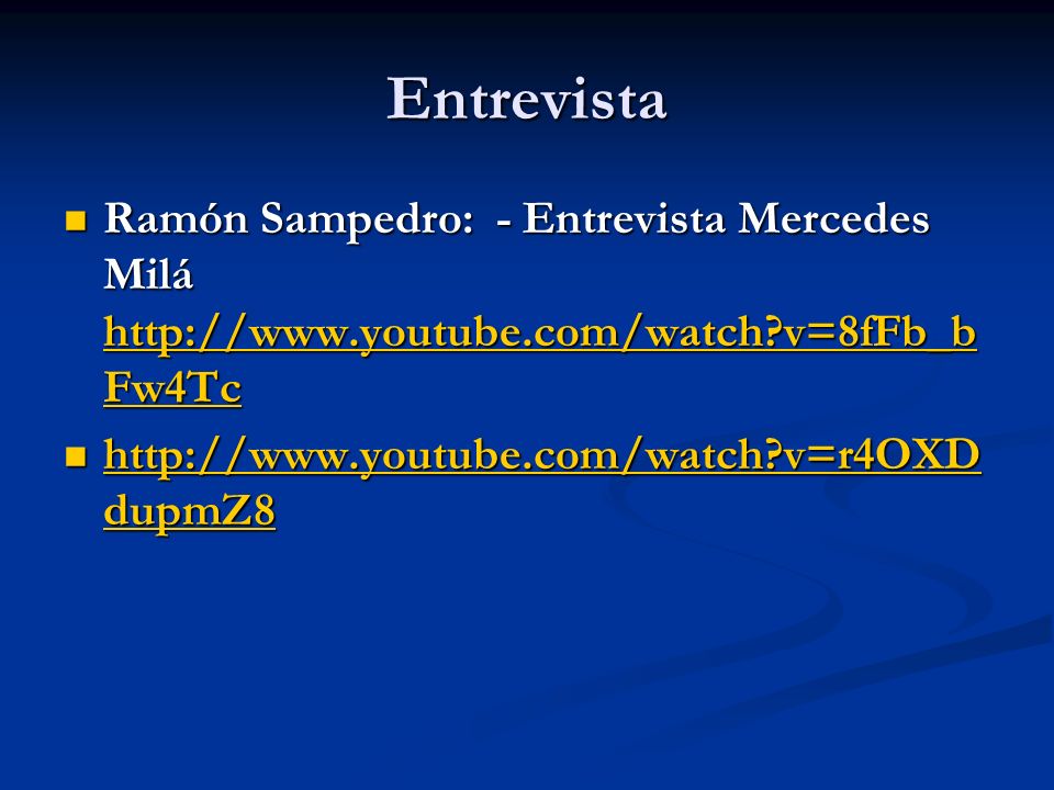 Entrevista Ramón Sampedro: - Entrevista Mercedes Milá   v=8fFb_bFw4Tc.
