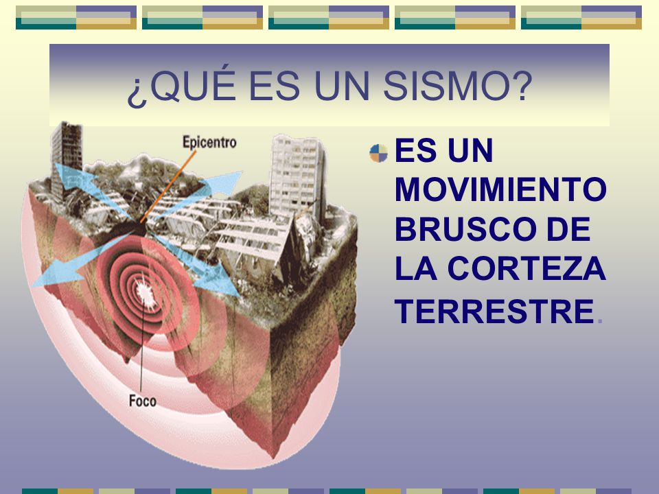 ¿QUÉ ES UN SISMO ES UN MOVIMIENTO BRUSCO DE LA CORTEZA TERRESTRE.