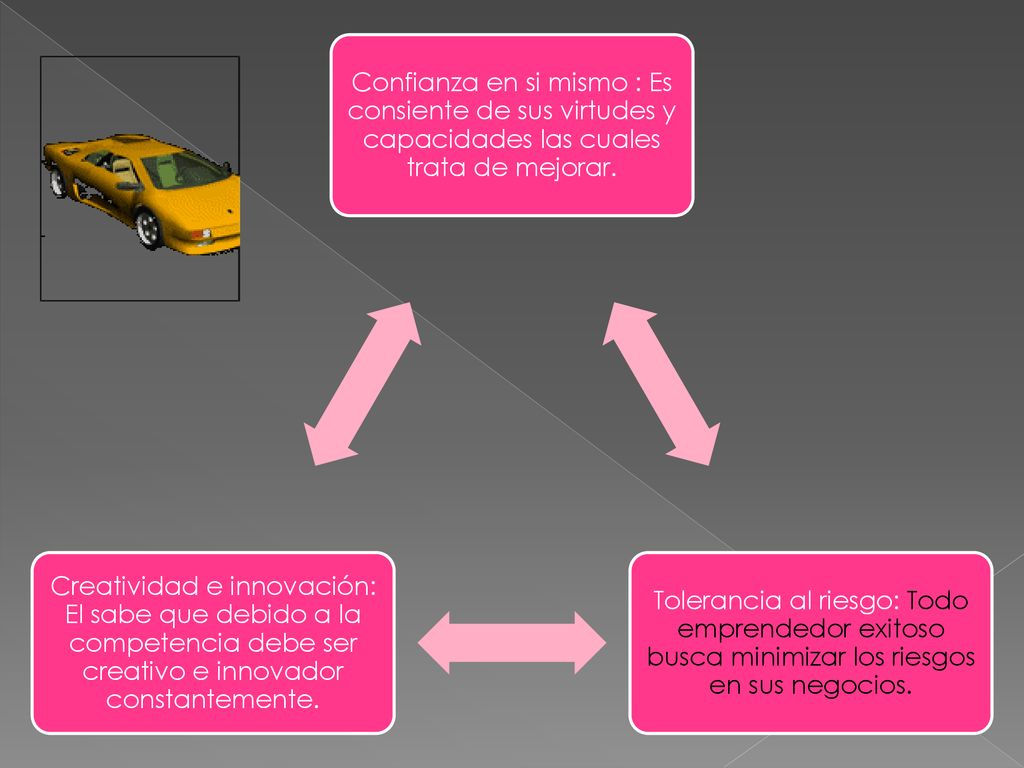 Confianza en si mismo : Es consiente de sus virtudes y capacidades las cuales trata de mejorar.