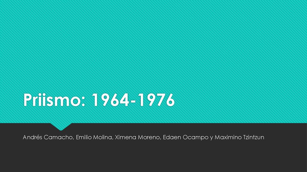 Priismo: Andrés Camacho, Emilio Molina, Ximena Moreno, Edaen Ocampo y Maximino Tzintzun
