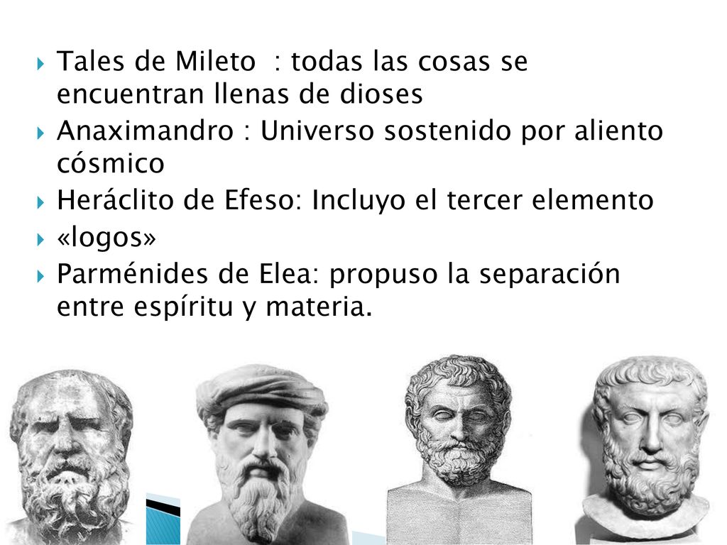 Tales de Mileto : todas las cosas se encuentran llenas de dioses
