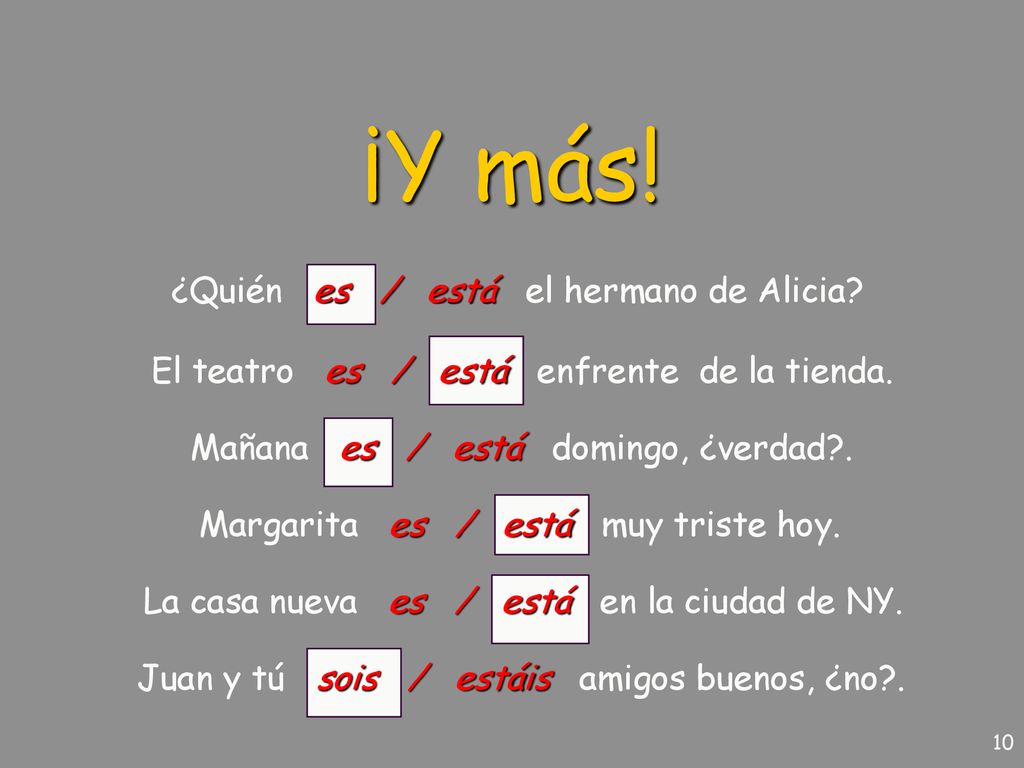 ¡Y más! ¿Quién es / está el hermano de Alicia