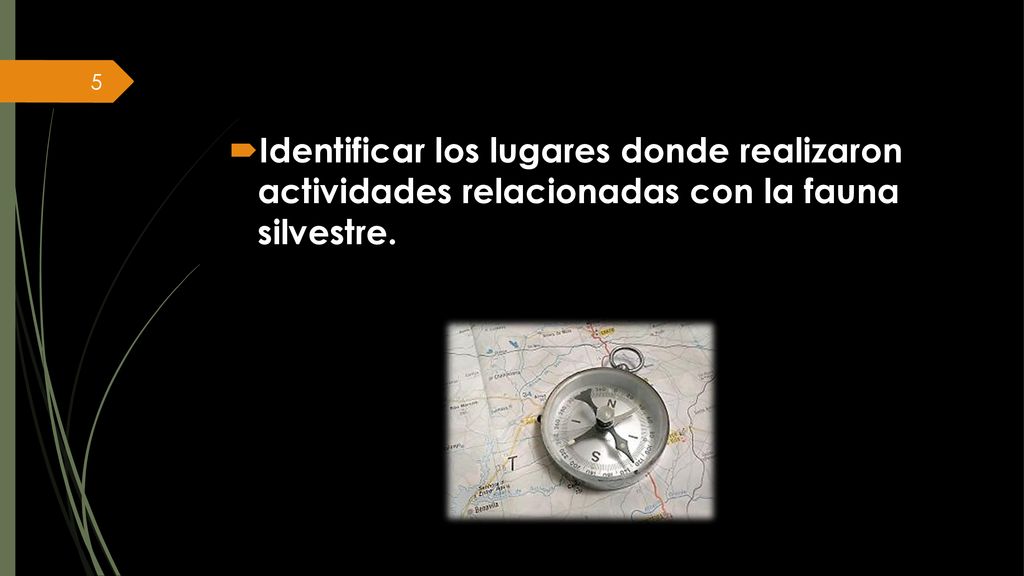 Identificar los lugares donde realizaron actividades relacionadas con la fauna silvestre.