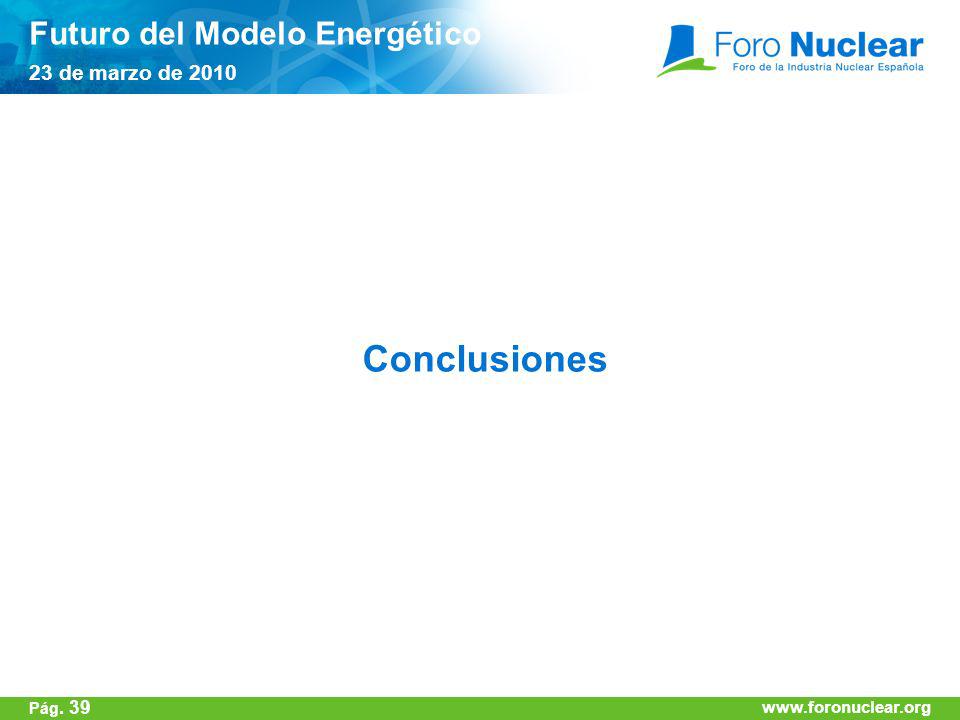 Conclusiones Futuro del Modelo Energético 23 de marzo de 2010