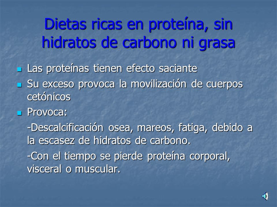 Dietas ricas en proteína, sin hidratos de carbono ni grasa