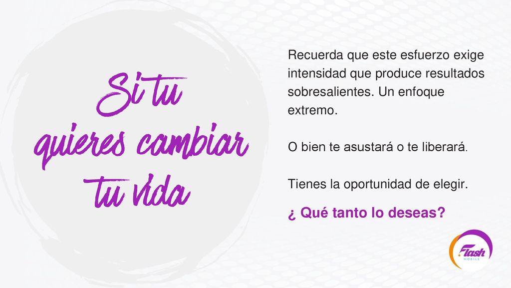 Recuerda que este esfuerzo exige intensidad que produce resultados sobresalientes. Un enfoque extremo. O bien te asustará o te liberará. Tienes la oportunidad de elegir.