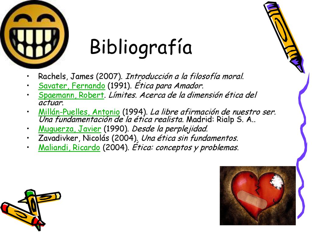Bibliografía Rachels, James (2007). Introducción a la filosofía moral.