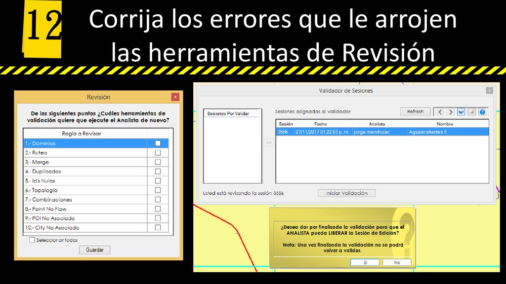 Corrija los errores que le arrojen las herramientas de Revisión